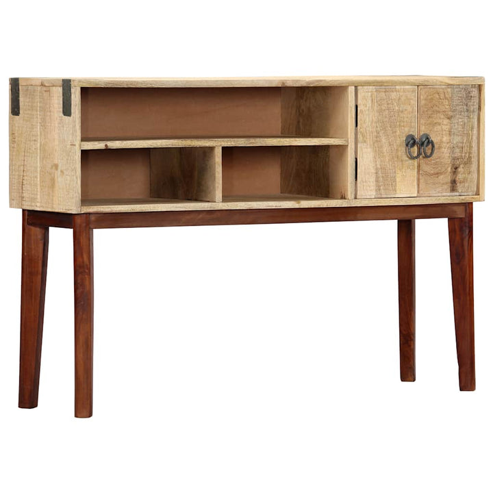 konsolbord 115 x 30 x 76 cm massivt ru mangotræ