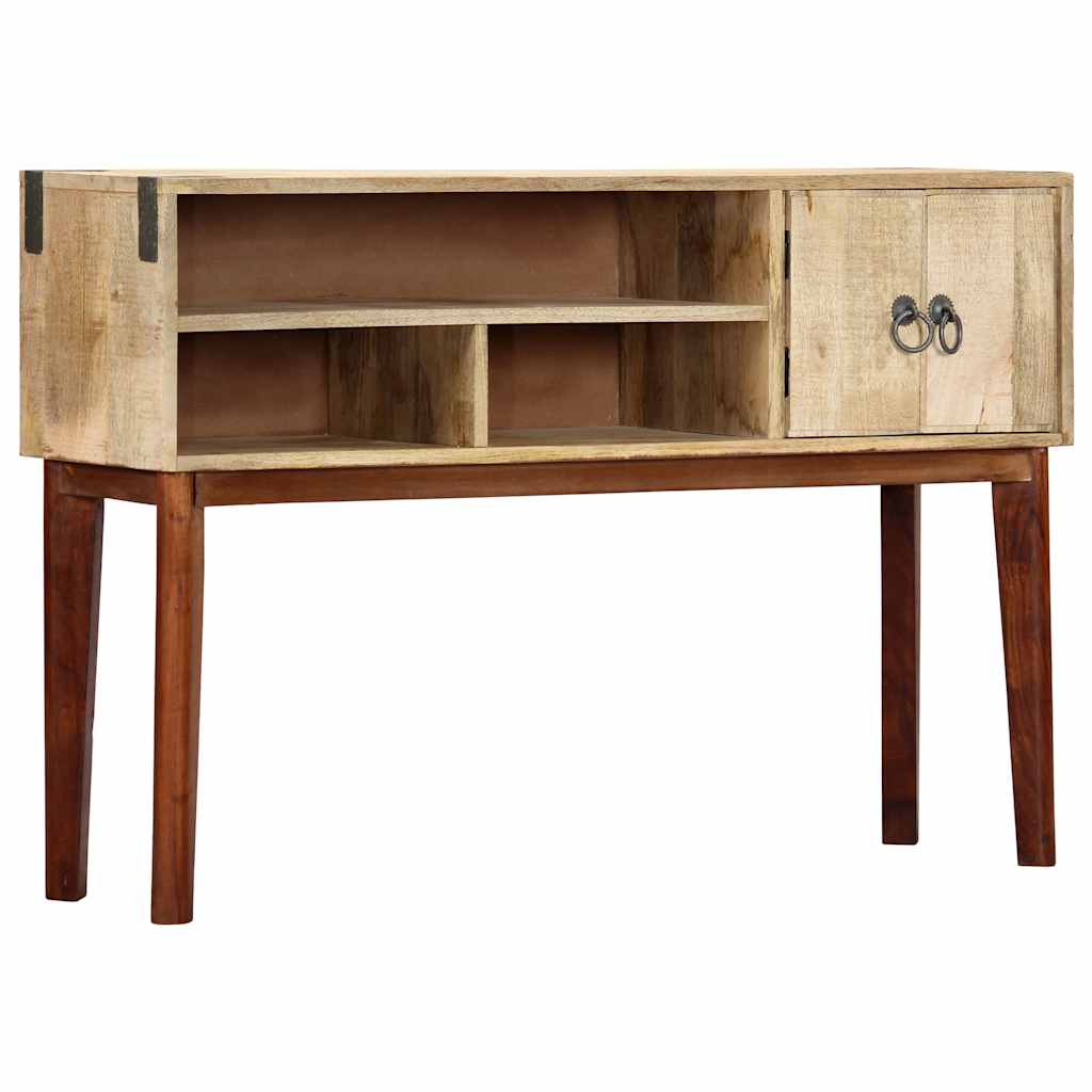 konsolbord 115 x 30 x 76 cm massivt ru mangotræ