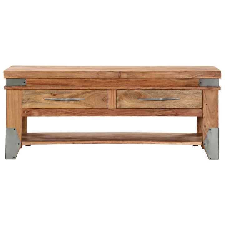 sofabord 110 x 52 x 45 cm massivt akacietræ