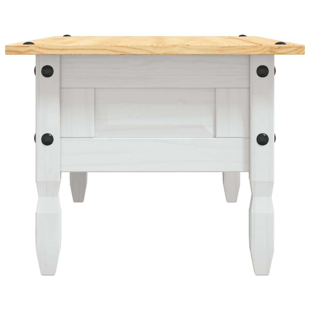sofabord 100 x 55 x 44 cm fyrretræ Corona-serien hvid