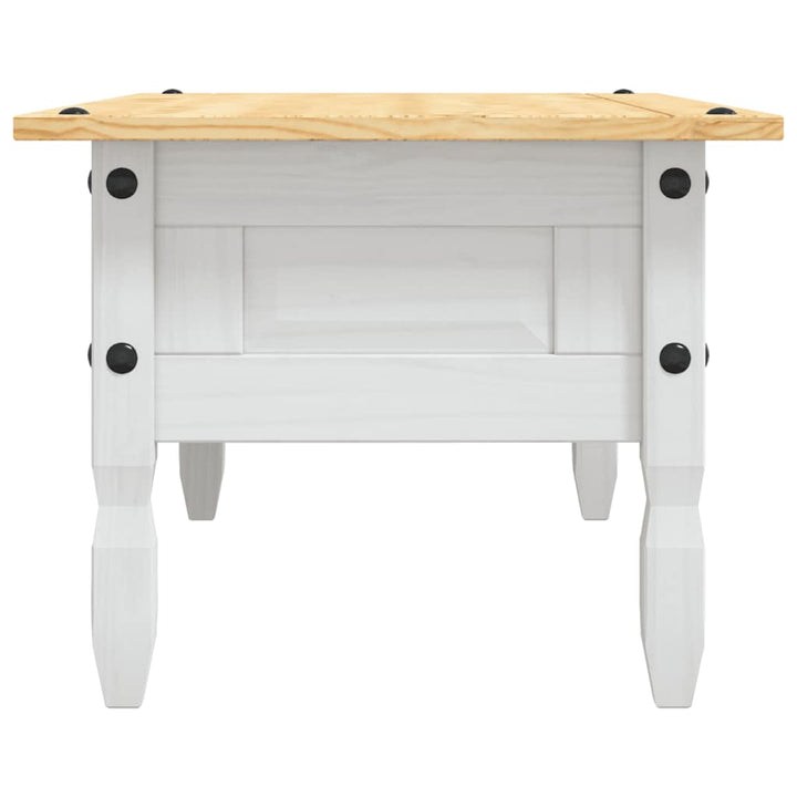 sofabord 100 x 55 x 44 cm fyrretræ Corona-serien hvid