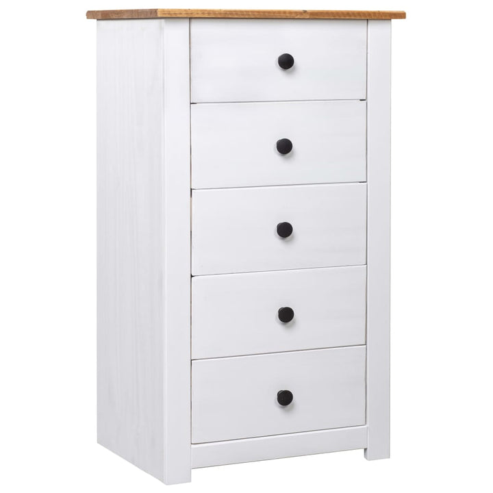 skænk Panama-serien 46x40x89 cm fyrretræ hvid