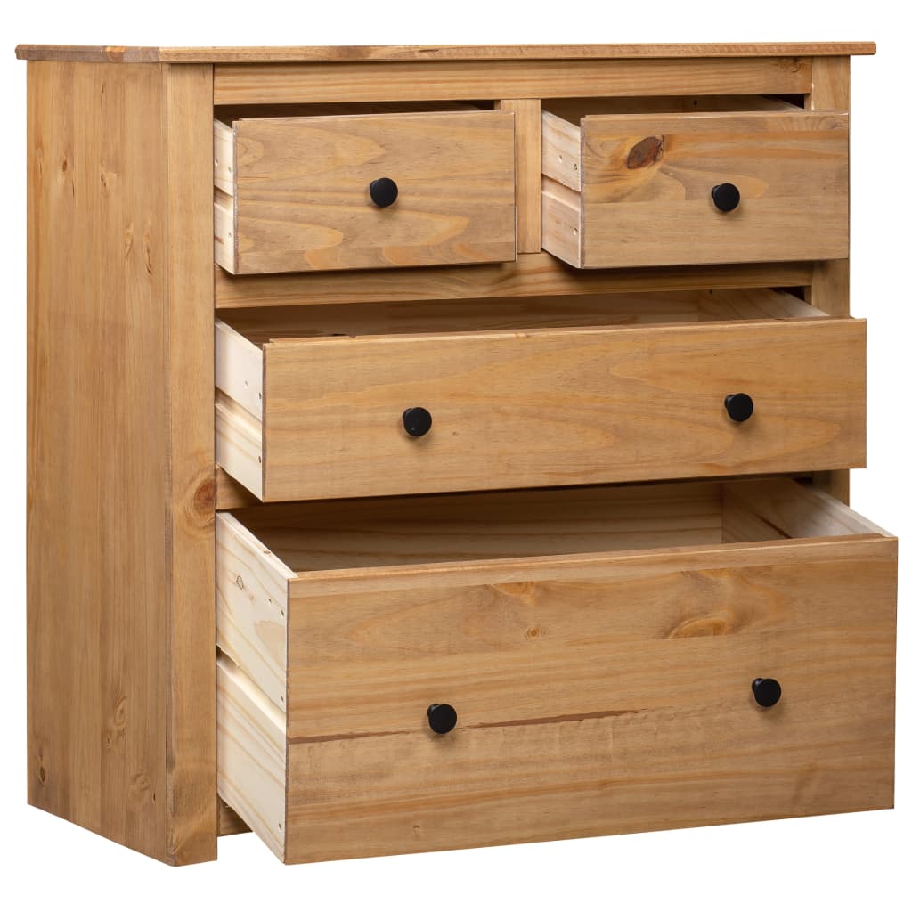 skænk Panama-serien 80x40x83 cm massivt fyrretræ