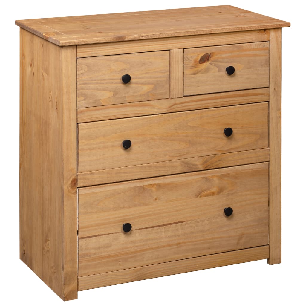 skænk Panama-serien 80x40x83 cm massivt fyrretræ