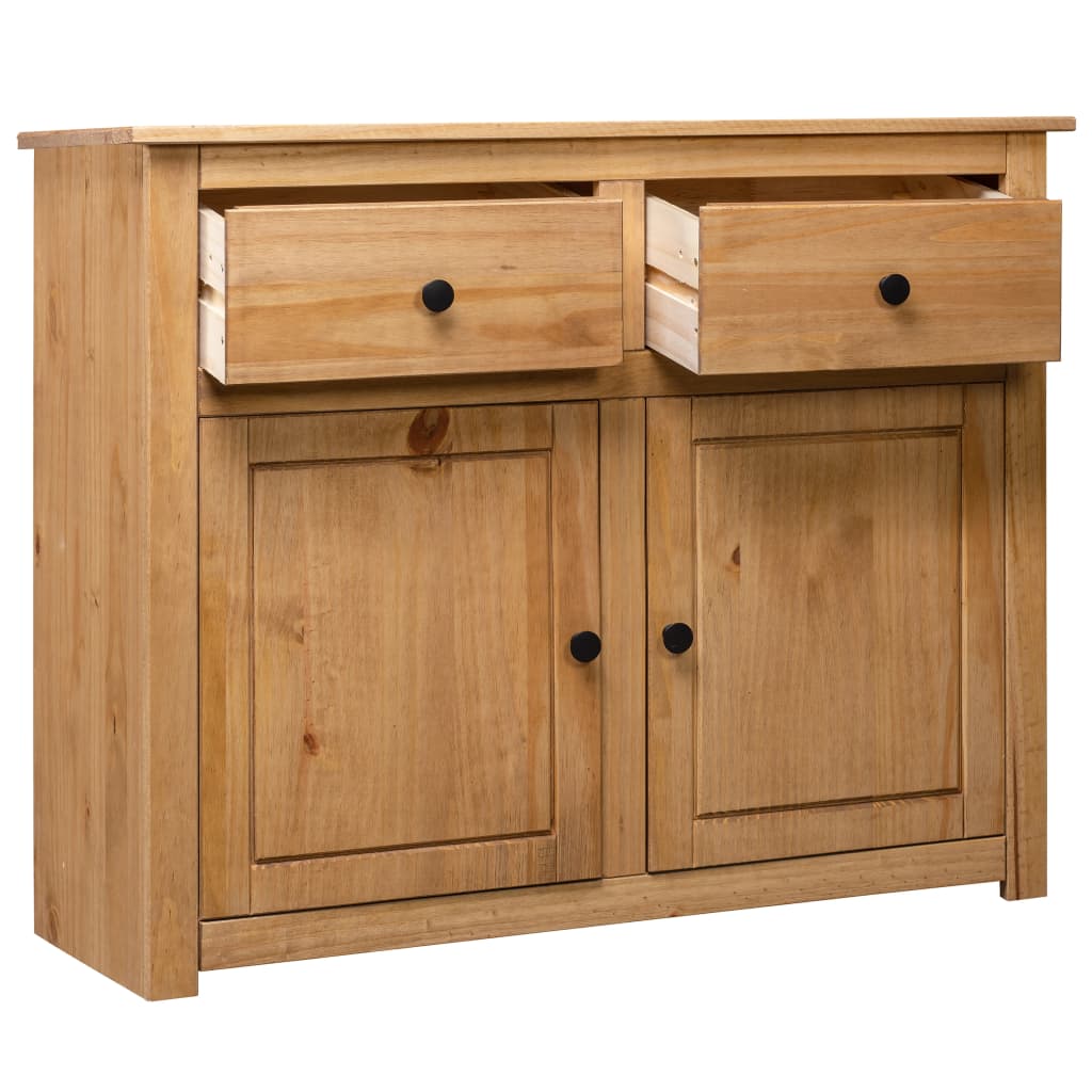skænk Panama-serien 93x40x80 cm massivt fyrretræ