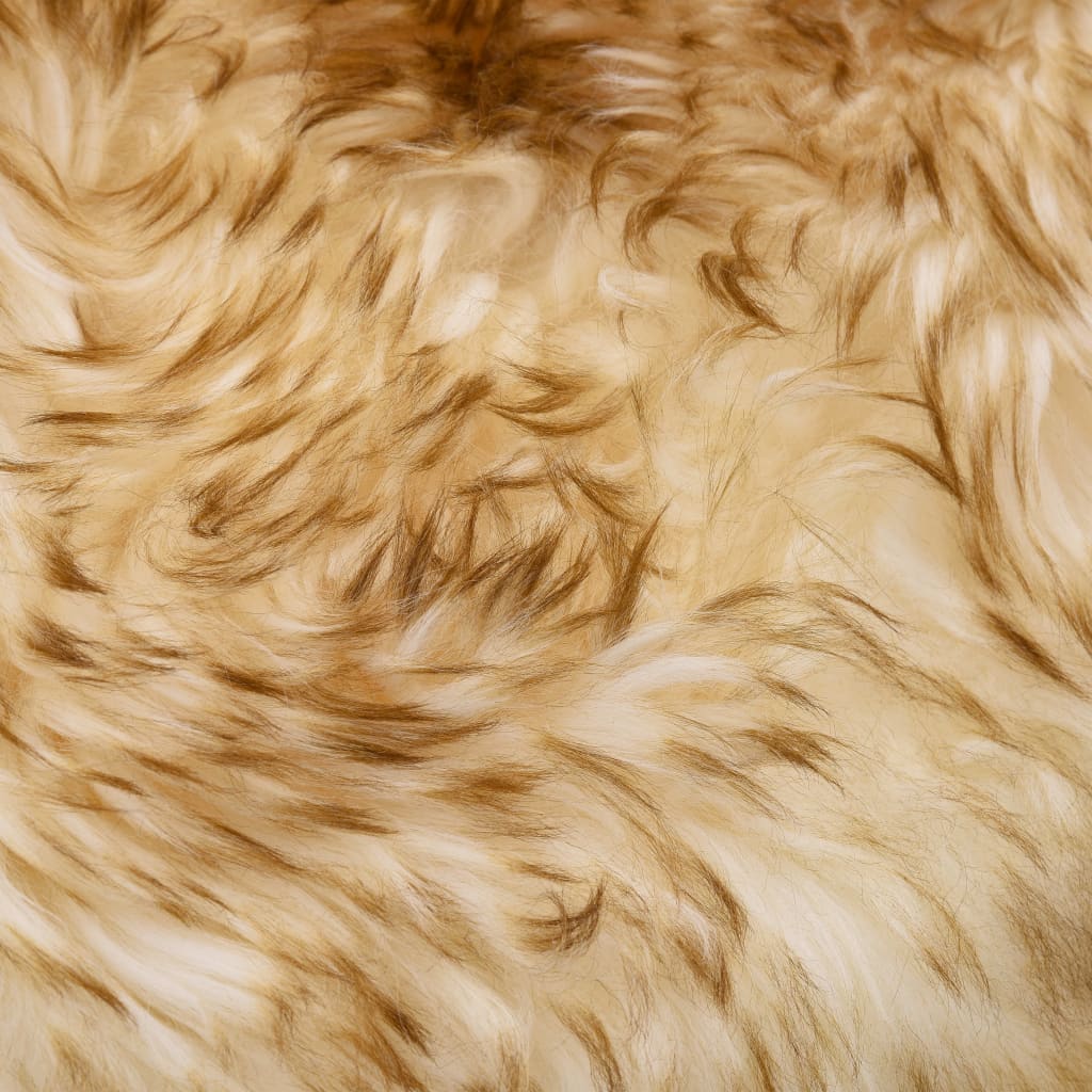 fåreskindstæppe 60 x 180 cm melange-brun