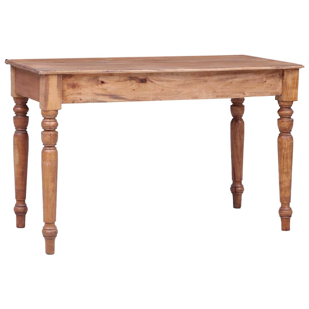 skrivebord med skuffer 117x57x75 cm massivt mahognitræ