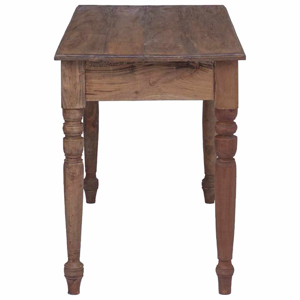 skrivebord med skuffer 117x57x75 cm massivt mahognitræ