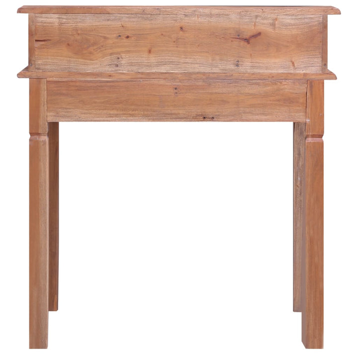 skrivebord med skuffer 90x50x101 cm massivt mahognitræ