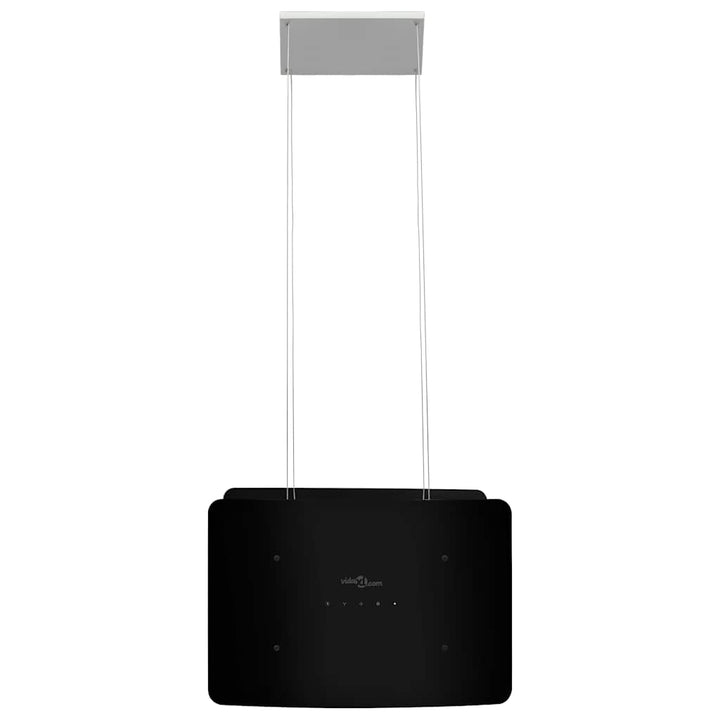 hængende ø-emhætte med touchsensor LCD hærdet glas