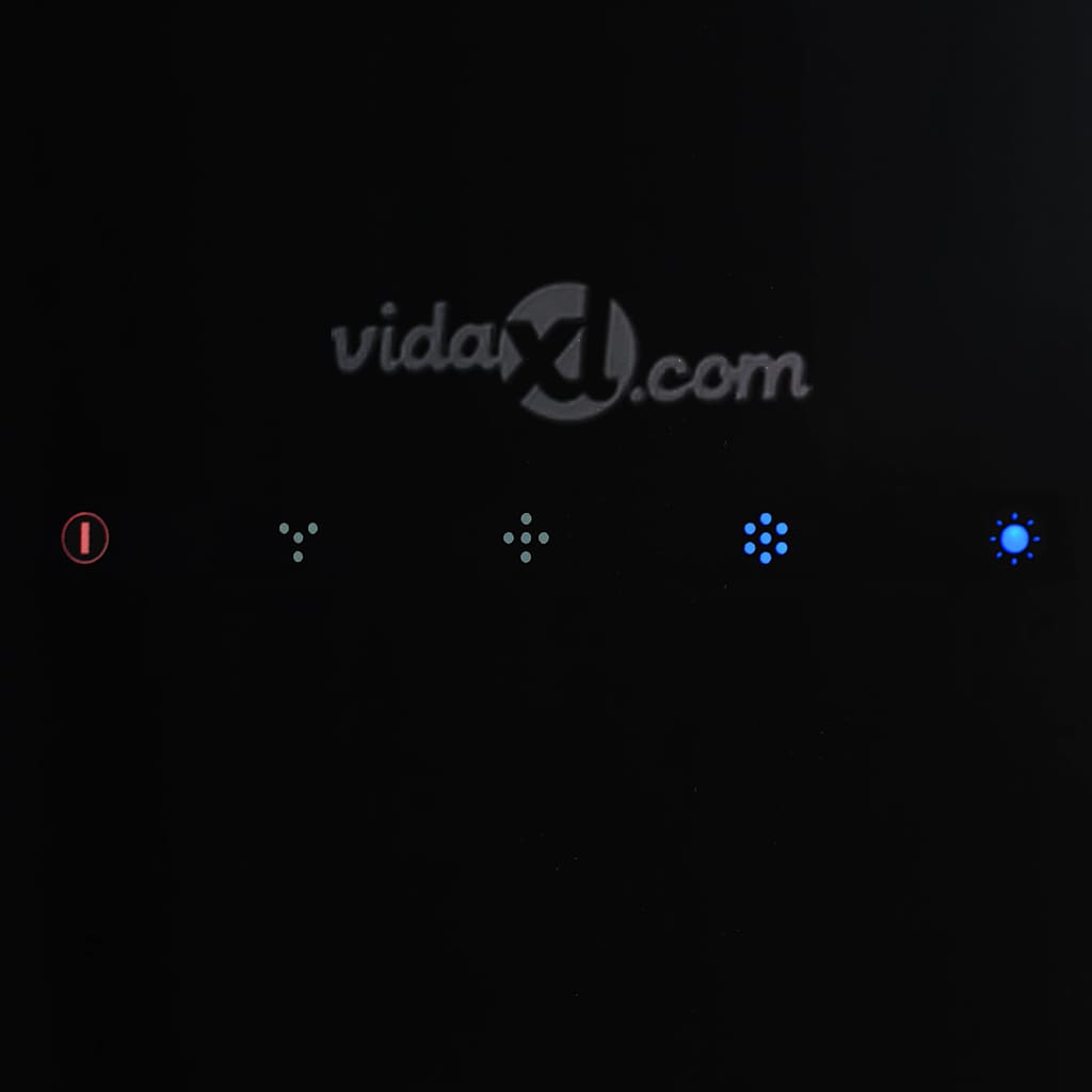 hængende ø-emhætte med touchsensor LCD hærdet glas