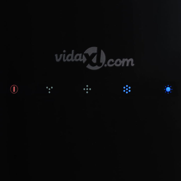 hængende ø-emhætte med touchsensor LCD hærdet glas