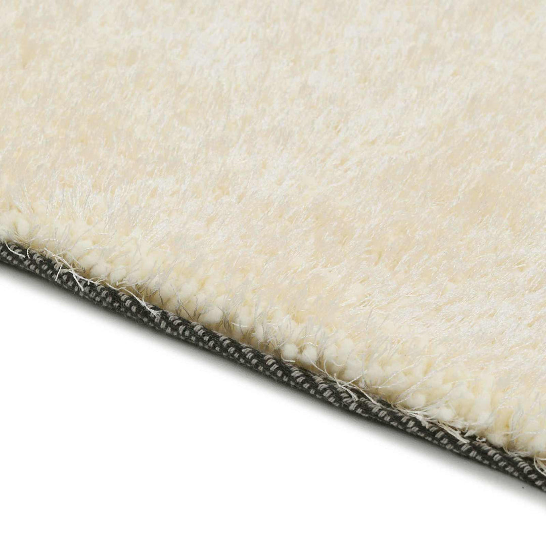 Shaggy område tæppe Cremefarvet 120 x 160 cm Polyethylen
