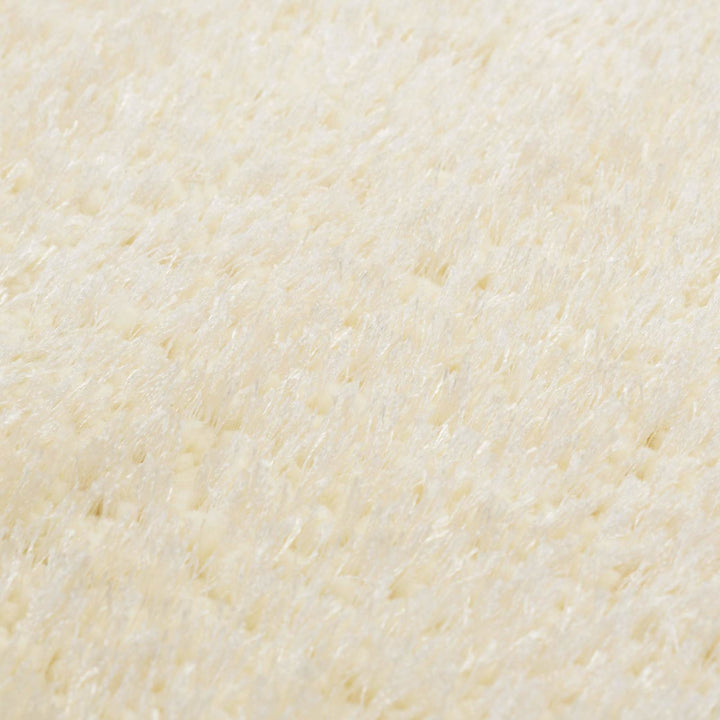 Shaggy område tæppe Cremefarvet 120 x 160 cm Polyethylen