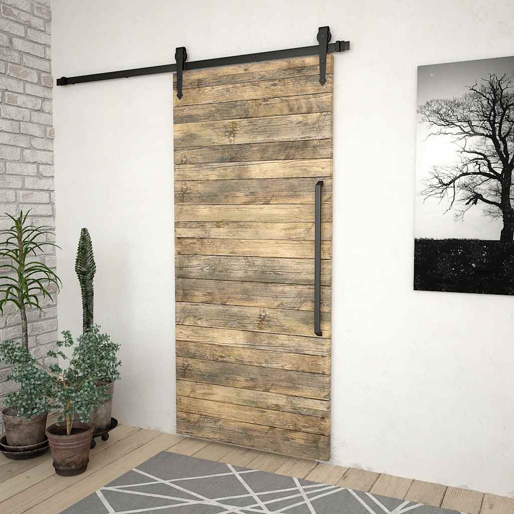 skinnesæt til skydedør SKIEN 200 cm stål sort