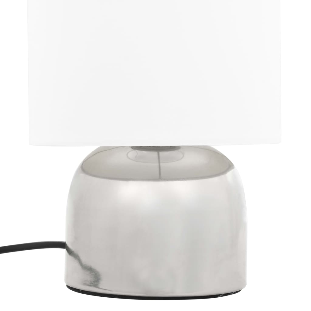 bordlamper 2 stk. touch-knap E14 hvid