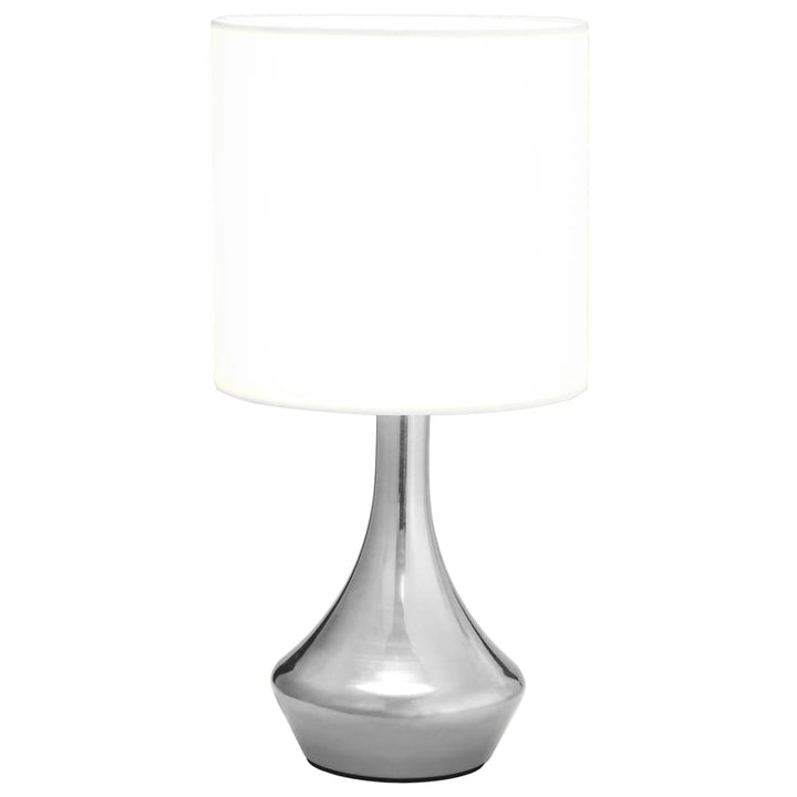 bordlamper 2 stk. touch-knap E14 hvid