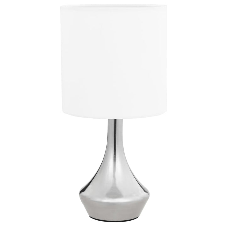 bordlamper 2 stk. touch-knap E14 hvid