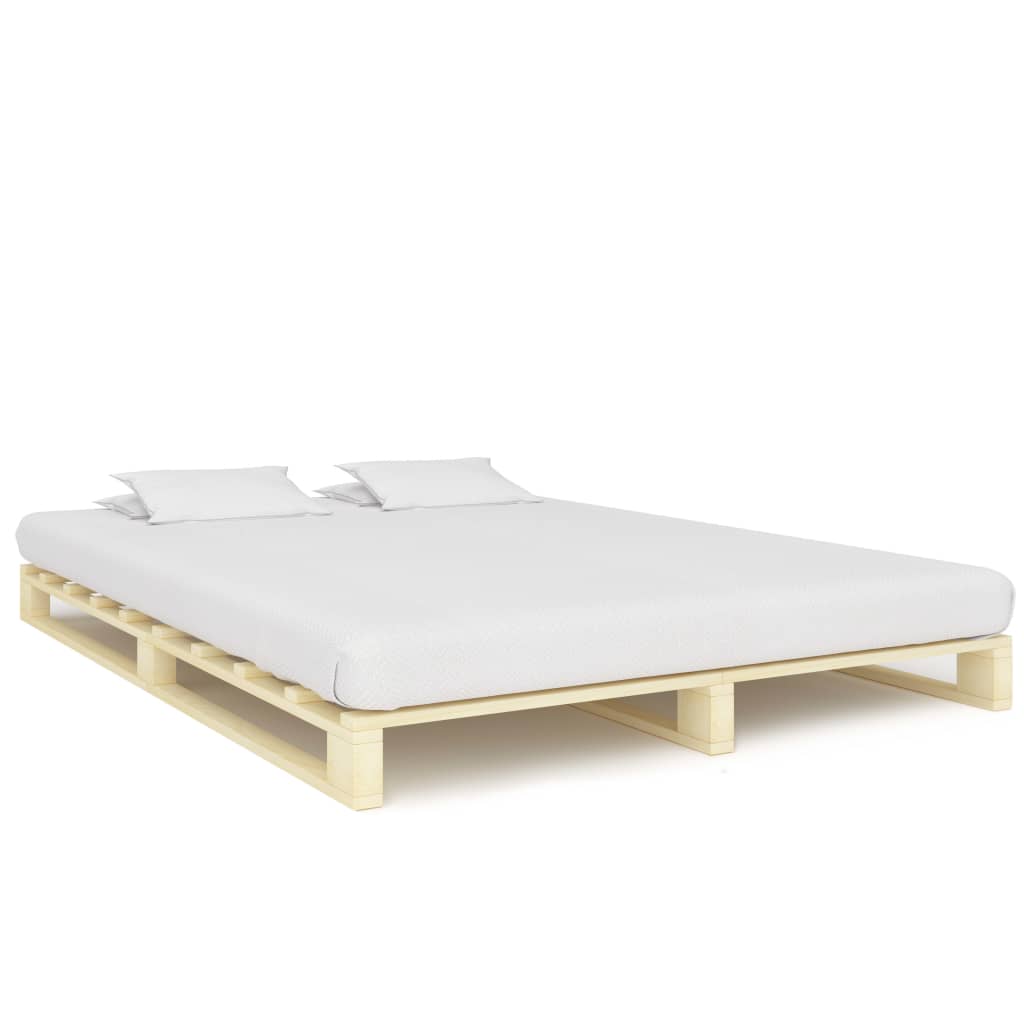 Pallesengestel 160x200 cm massivt fyrretræ