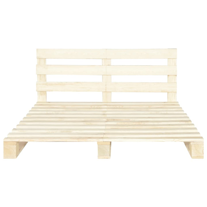 palleseng massivt fyrretræ 160 x 200 cm