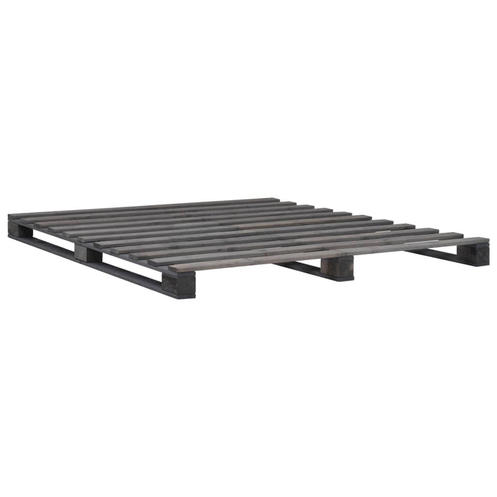 Pallesengestel 180x200 cm massivt fyrretræ grå