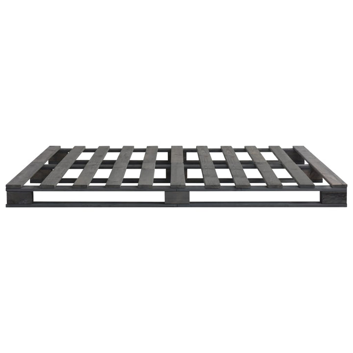 Pallesengestel 180x200 cm massivt fyrretræ grå