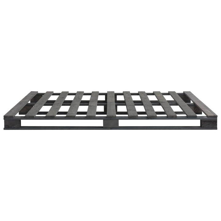 Pallesengestel massivt fyrretræ 200 x 200 cm grå