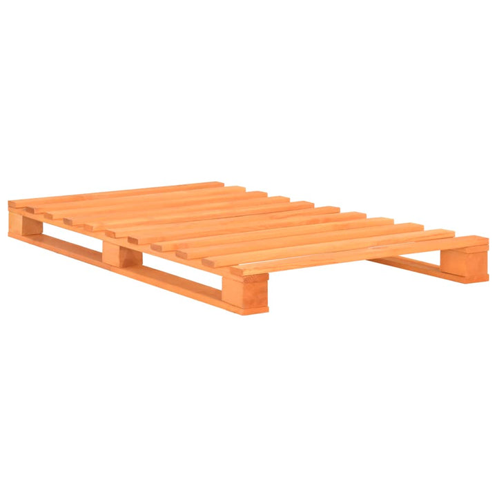 palleseng massivt fyrretræ 90 x 200 cm brun