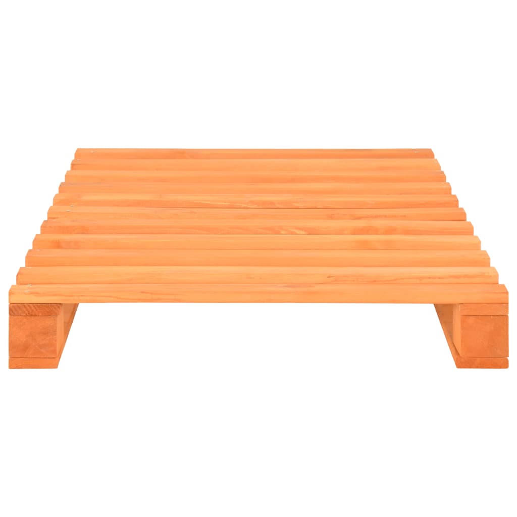 palleseng massivt fyrretræ 100 x 200 cm brun