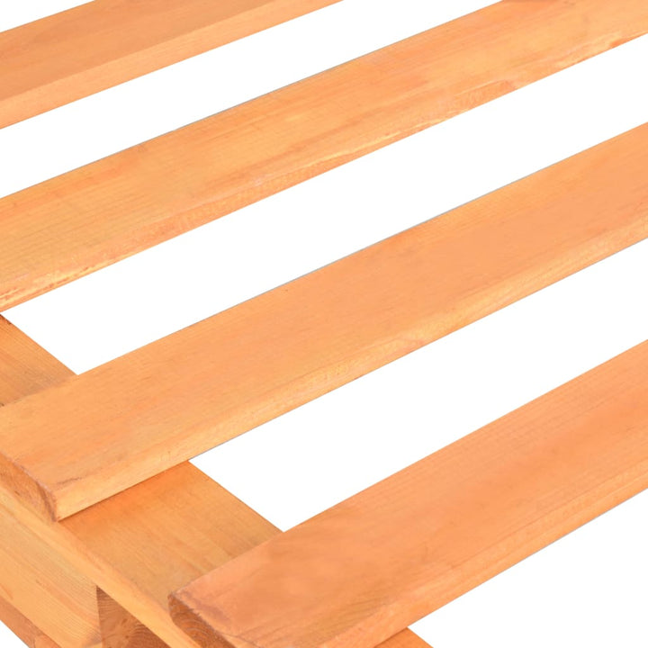 palleseng massivt fyrretræ 100 x 200 cm brun