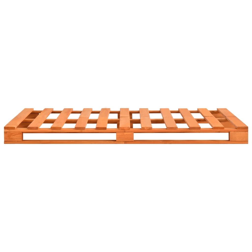 palleseng massivt fyrretræ 120 x 200 cm brun