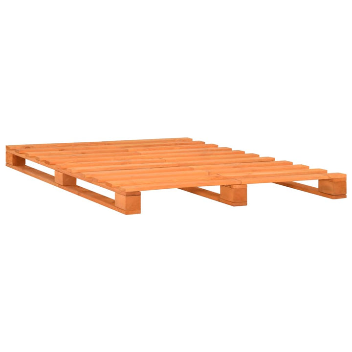 palleseng massivt fyrretræ 200 x 200 cm brun
