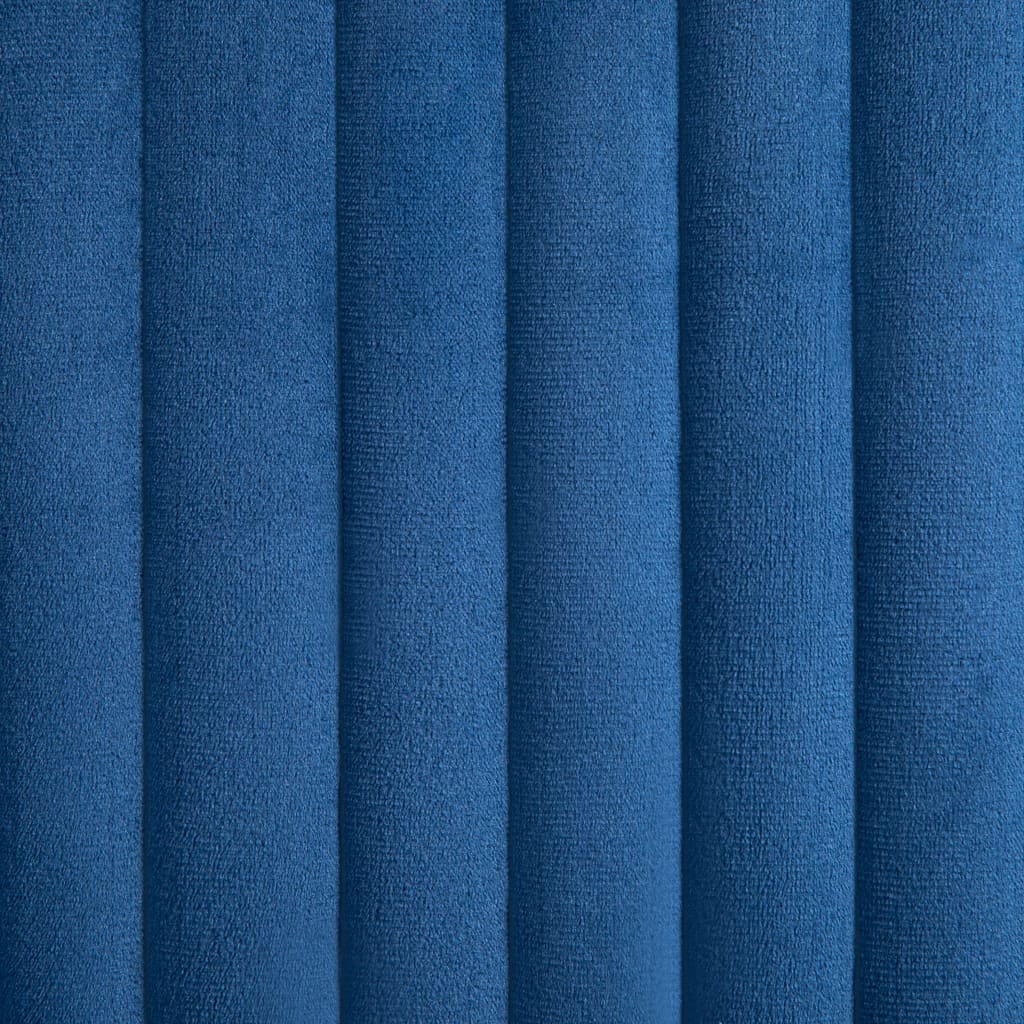 spisebordsstole 6 stk. velour blå