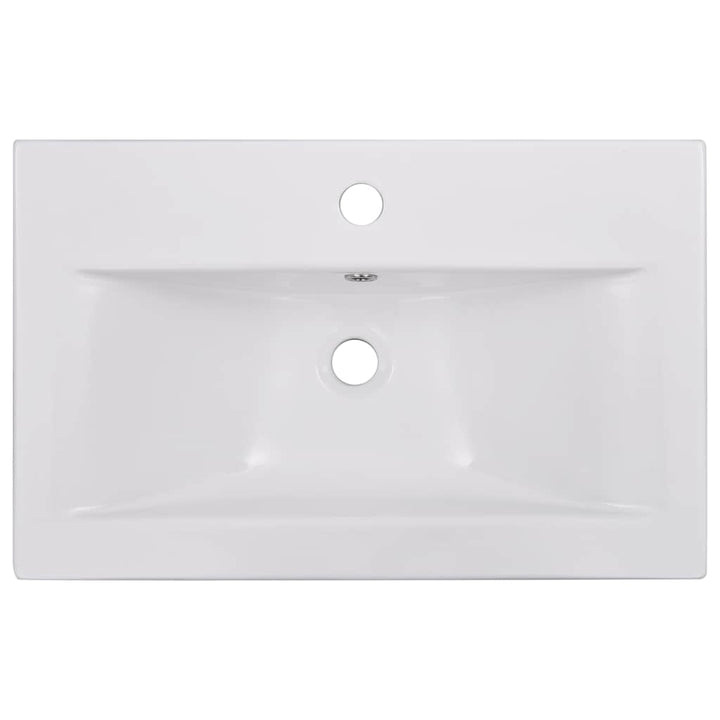 indbygget håndvask 61x39,5x18,5 cm keramisk hvid