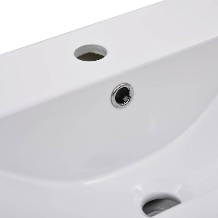 indbygget håndvask 61x39,5x18,5 cm keramisk hvid