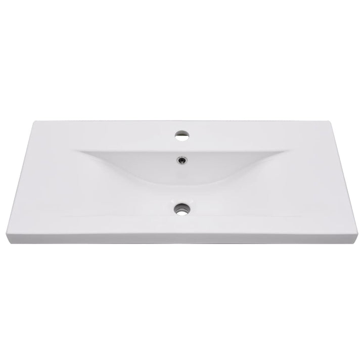 indbygget håndvask 81x39,5x18,5 cm keramisk hvid