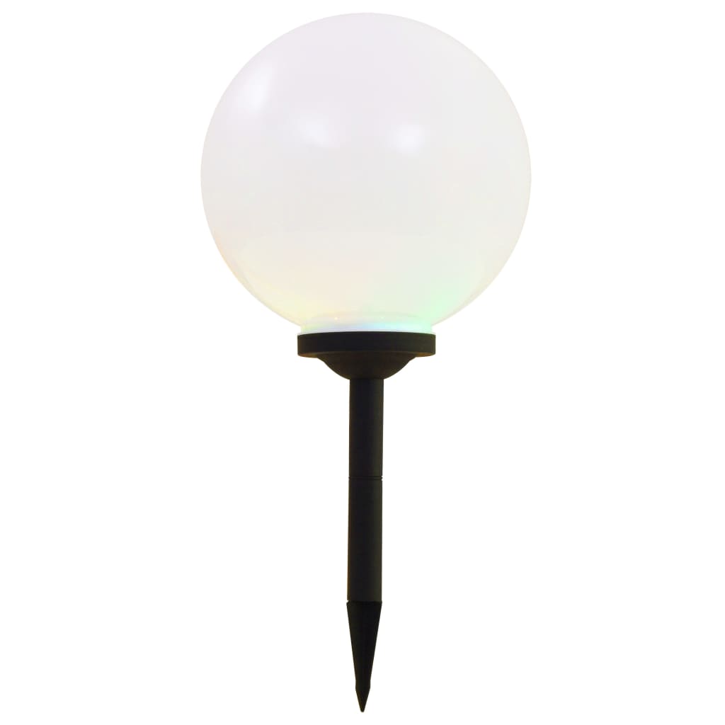 soldrevne udendørslamper LED 4 stk. 30 cm rund RGB