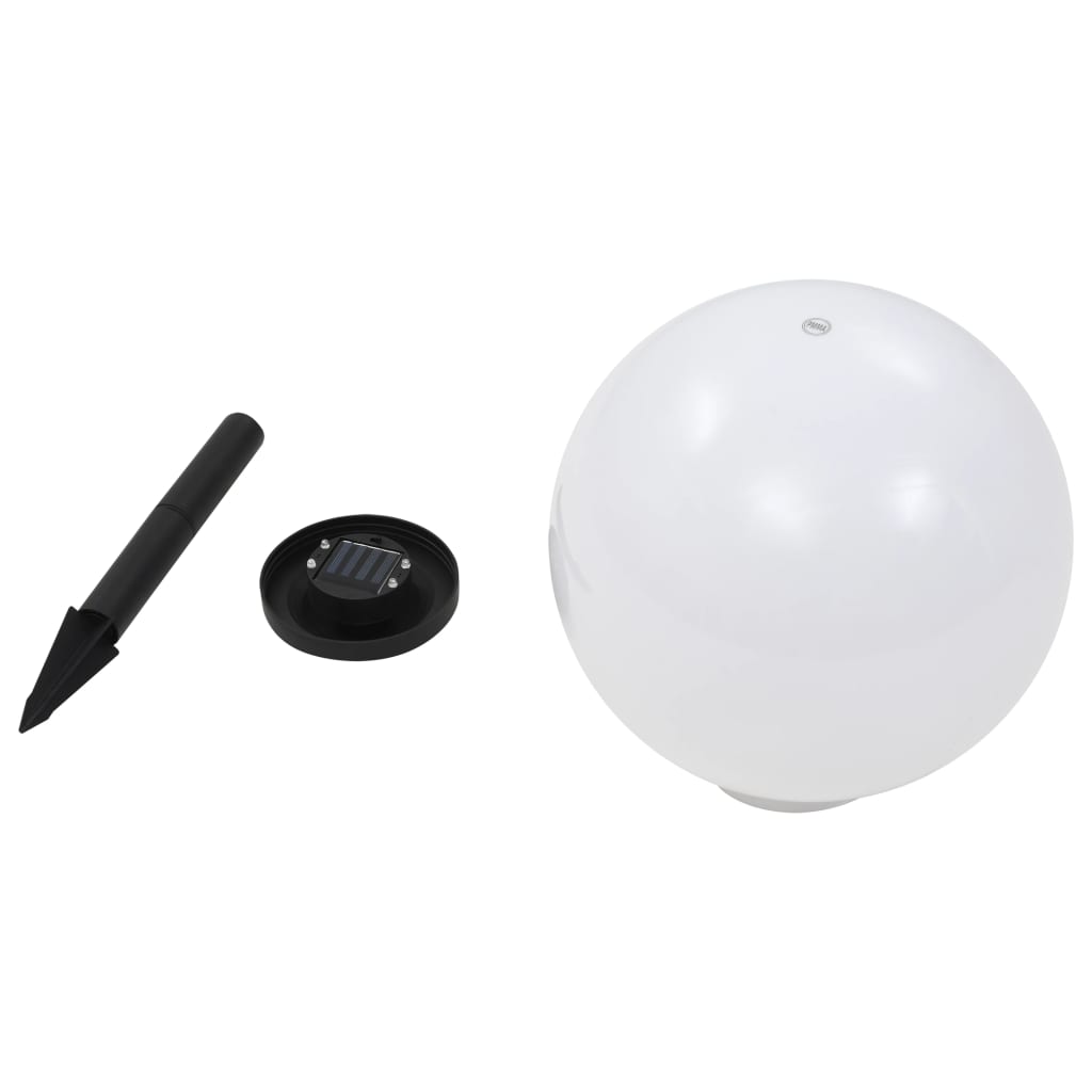 soldrevne udendørslamper LED 4 stk. 30 cm rund RGB