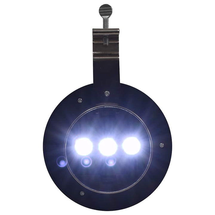 soldrevne udendørslamper LED 12 stk. 12 cm rund hvid