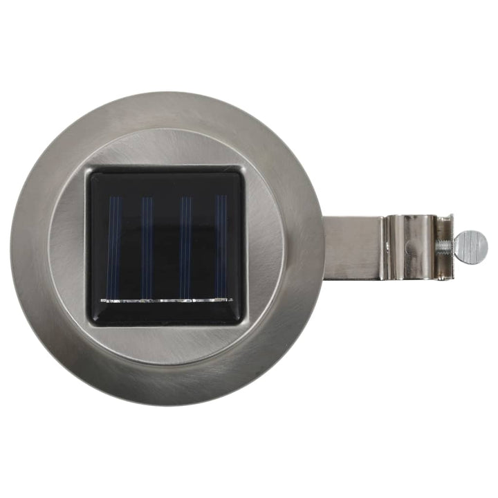 soldrevne udendørslamper LED 12 stk. 12 cm rund hvid