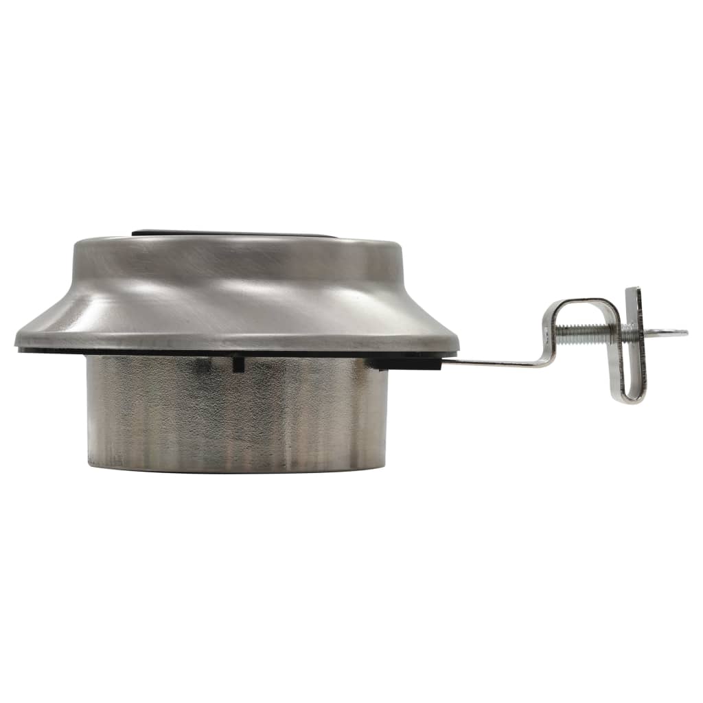 soldrevne udendørslamper LED 12 stk. 12 cm rund hvid