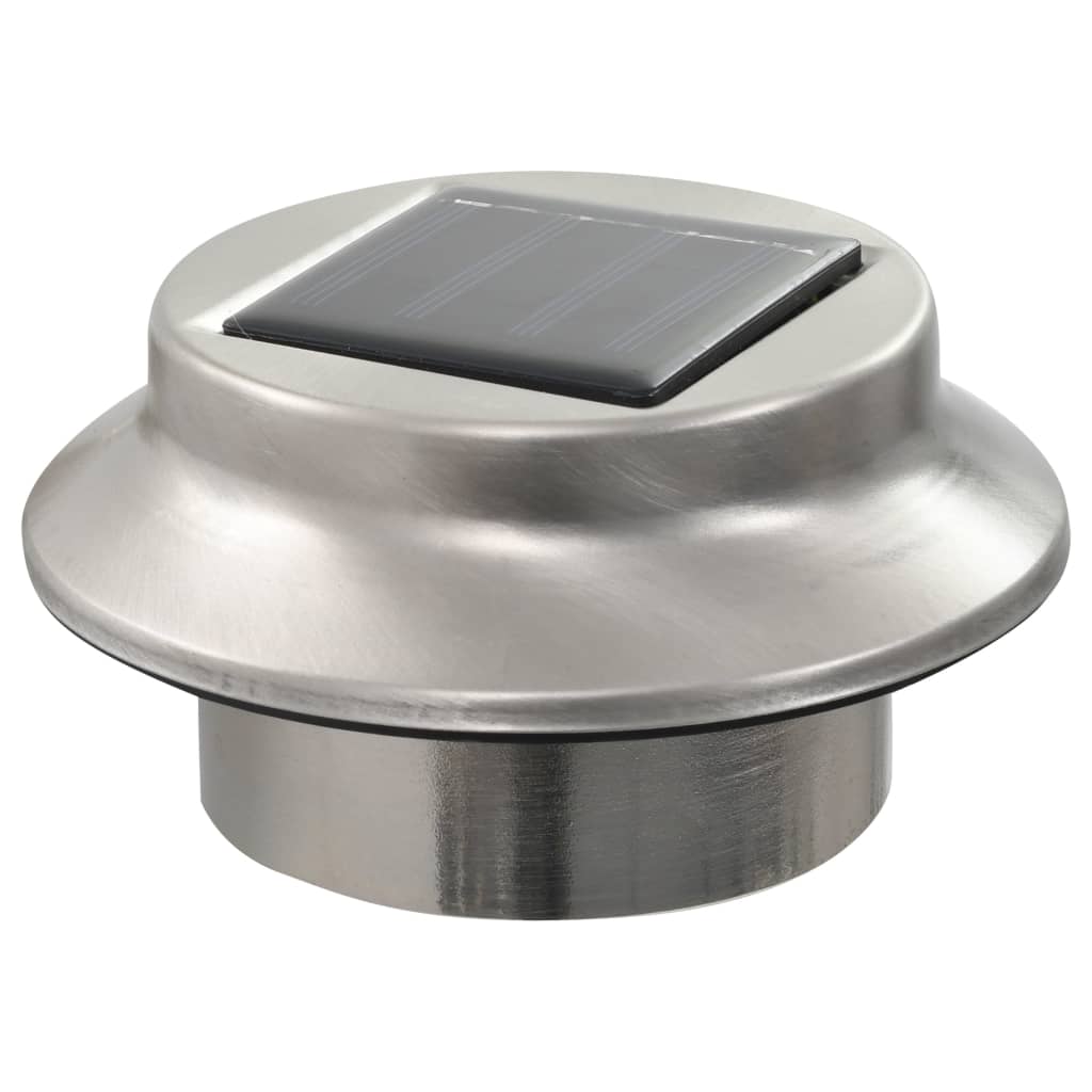 soldrevne udendørslamper LED 12 stk. 12 cm rund hvid