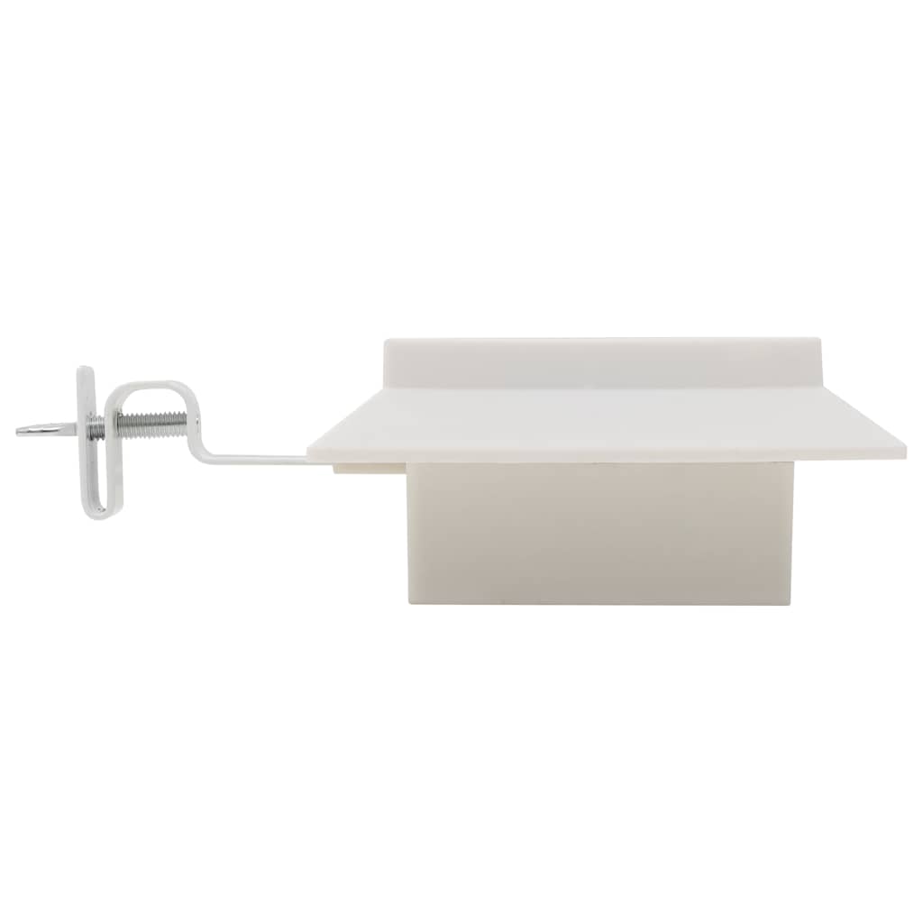 soldrevne udendørslamper LED 12 stk. 12 cm firkantet hvid