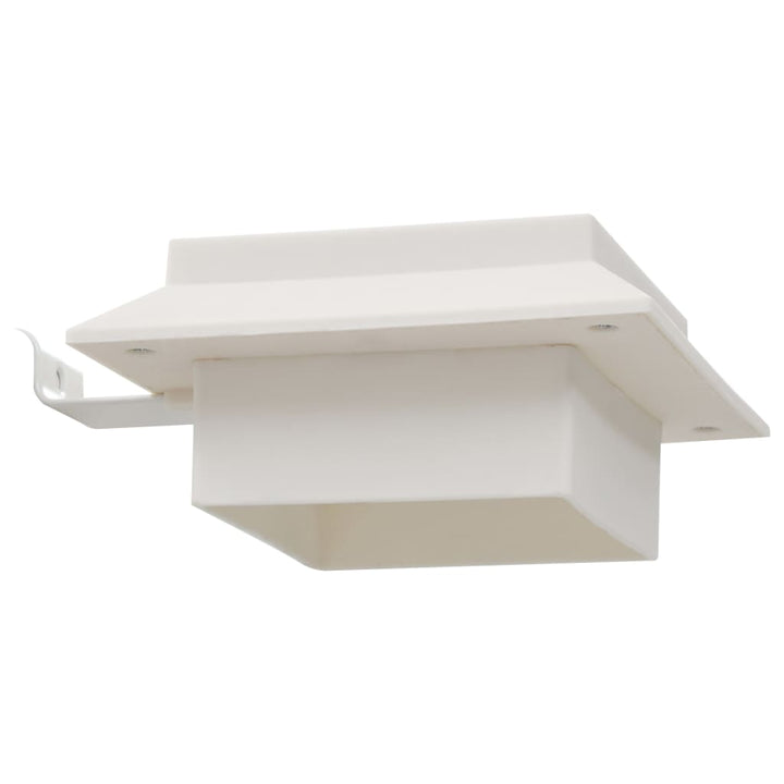 soldrevne udendørslamper LED 12 stk. 12 cm firkantet hvid
