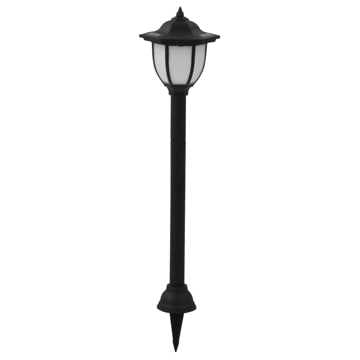 soldrevne udendørslamper LED 6 stk. sort