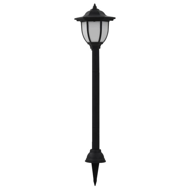 soldrevne udendørslamper LED 6 stk. sort