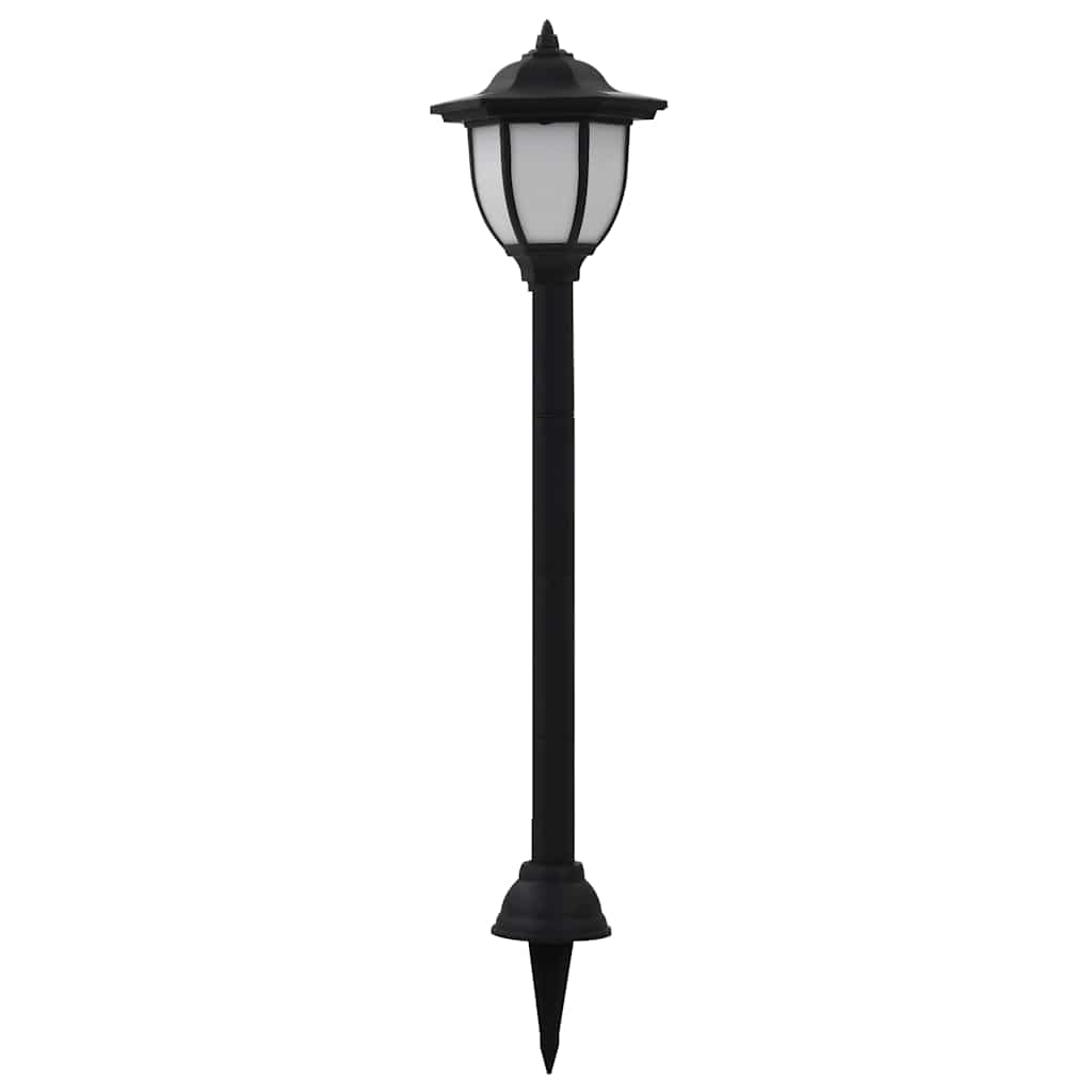 soldrevne udendørslamper LED 6 stk. sort