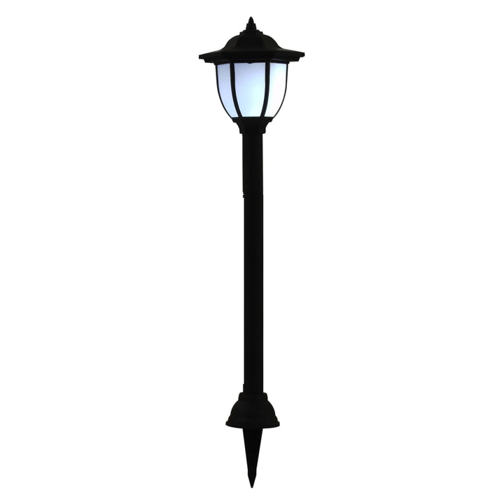 soldrevne udendørslamper LED 6 stk. sort