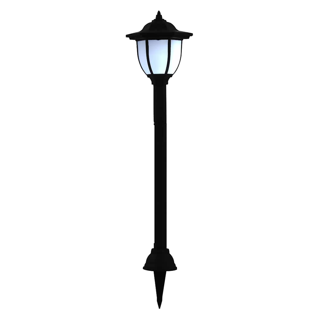 soldrevne udendørslamper LED 6 stk. sort
