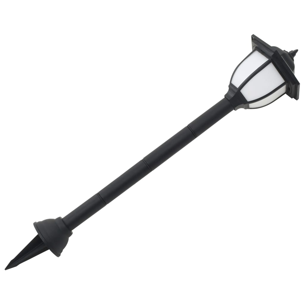 soldrevne udendørslamper LED 6 stk. sort